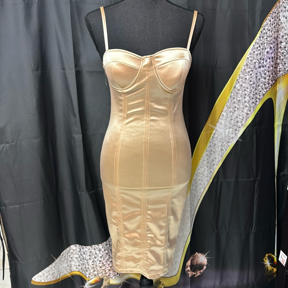 Gold dress